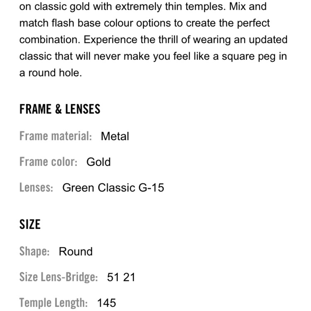 Rayban Hexagonal Flat Lenses Sunglasses - Picture 4 of 4